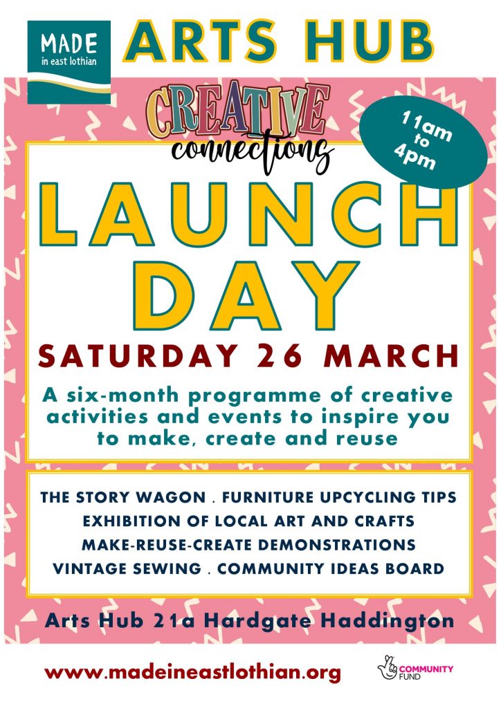Creative Connections - launch day poster