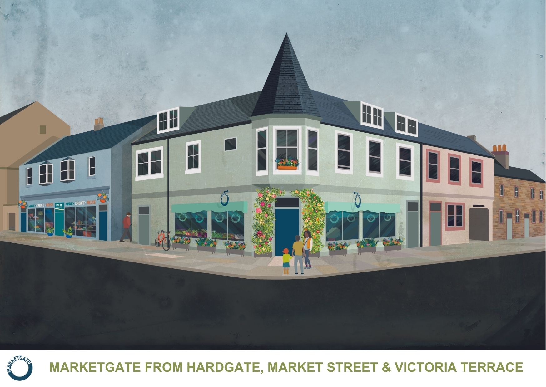 Marketgate - colour visualisation of community-led redevelopment