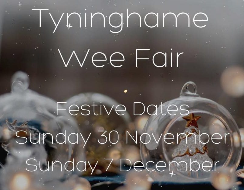 Bauble graphic for Tyninghame Wee Fair - Christmas - Sundays 30th and 7th December
