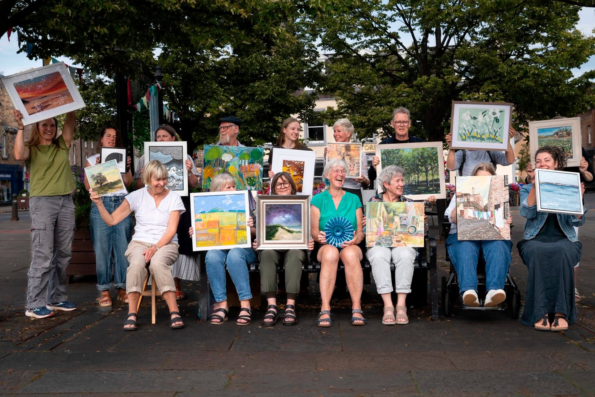 image of 2026 Haddington Art Weekender Artists with their work